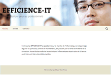 Tablet Screenshot of efficience-it.com